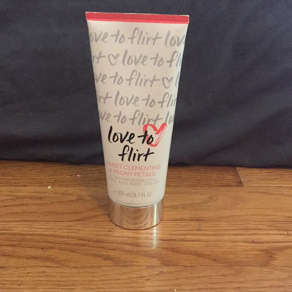 Victoria’s Secret body lotion-“love to flirt”